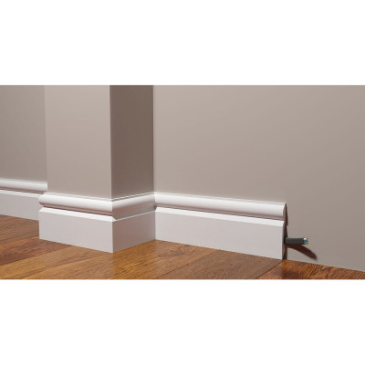 Напольный плинтус Decor-Dizayn ударопрочный влагостойкий под покраску 100Х15Х2000 мм DD137