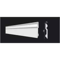 Напольный плинтус Decor-Dizayn ударопрочный влагостойкий под покраску 100Х15Х2000 мм DD137