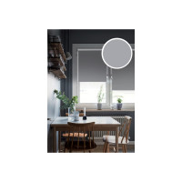 Рулонная штора Эскар Blackout LUX цвет графит 68x170 см 81745068170