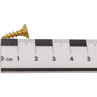 Универсальные шурупы ВИРТУОЗ 4,5х16 мм, потайная головка, желтый цинк 50 шт 27115