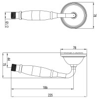 Душевая лейка Lemark 1-функциональная LM8007B