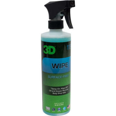 Очиститель перед нанесением защитного покрытия 3D ЛКП Wipe 115OZ16 0.48 л 020858