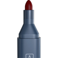 Маркер перманентный Berlingo "Multiline PE320" красный, пулевидный, трехгранный, 3мм, 12 шт. BMc_17203