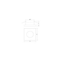 Встраиваемый светильник Elektrostandard 126 MR16, черный матовый a053362