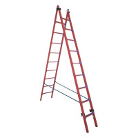 Двухсекционная, универсальная, диэлектрическая лестница-стремянка Антиток ССД-У 2х9 286672