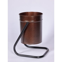 Уличная урна ПРОФМЕТСТИЛЬ металлическая, коричневый металлик 376