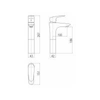 Смеситель для раковины RavSlezak Amur AM730.5