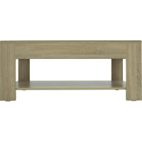 Журнальный стол Мебелик BeautyStyle 26 сонома/ стекло черное 1721 271