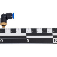 Фитинг L-обр.6мм с наруж. мет. резьбой M6 PL06-M6 PL 06M6 CDC Pneumatics