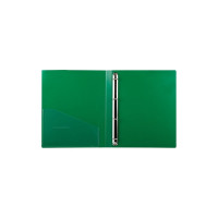 Папка на 4 кольцах BRAUBERG Extra ширина 25 мм, до 170 листов, зеленая, 0.7 мм 270546