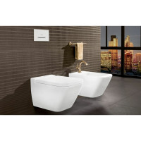 Подвесное биде Villeroy & Boch Finion шгв 375x560x315 CeramicPlus цвет-альпийский белый 446500R1