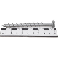 Шуруп для пенобетона Rusconnect GT 08100 8x100 мм, прессшайба, TORX, белый цинк, 50 шт. 620810