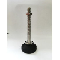 Винтовая регулируемая опора UnitMC 50хМ10х100 (основание PA66, винт сталь) 400202 50xM10x100