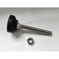 Винтовая регулируемая опора UnitMC 50хМ12х100 (основание PA66, винт сталь) 400202 50xM12x100