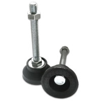 Винтовая регулируемая опора UnitMC 60хМ12х100 (основание PA66, винт сталь) 400202 60xM12x100