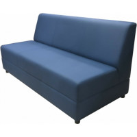 Секция дивана Мягкий офис Кардинал трехместная синяя КРД701СН