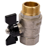 Шаровой кран Terma NEOS 3/4", в/н, бабочка 26029