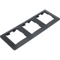 3-ая рамка Systeme Electric Glossa Антрацит, вертикальная SE GSL000707