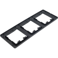 3-ая рамка Systeme Electric Glossa Антрацит, вертикальная SE GSL000707