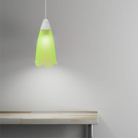 Светильник Apeyron декор, подвесной, Брауэр, пластик, 1хЕ27 15Вт, 220В, салатовый, шнур бел/ 16-22