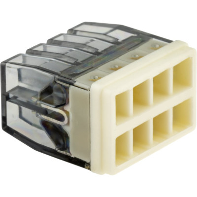 Монтажные клеммы duwi прозрачные СМК 772-208, 0,5-2,5мм2, прозрачная, 5 шт. 26733 1