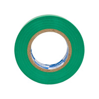 Изолента Klebebander ПВХ, 19 мм х 20 м, 130 мкм, 4 Кв, зеленая, 116904