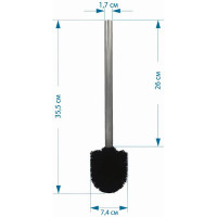 Щетка для туалетного ерша Bath Plus black BB-501 black