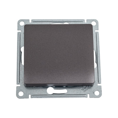 Переключатель Systeme Electric Glossa Графит 1-клавишный, сх.6,10AX SE GSL001361