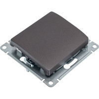 Переключатель Systeme Electric Glossa Графит 1-клавишный, сх.6,10AX SE GSL001361