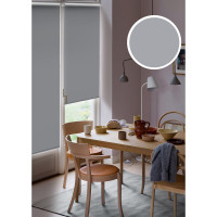 Рулонная штора для балконной двери Эскар Blackout LUX цвет графит 52x215 см 81745052215