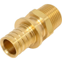 Муфта One Plus 20х1/2 НР, аксиальная rx надвижная, для труб из сшитого полиэтилена Pex 3204023137 3504023100