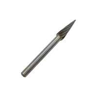 Борфреза твердосплавная коническая М04 13М03 (4x13x3х40 мм; 14 градусов; спиральная насечка) CNIC 29688