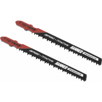 Пилка Flex 204-105 JG WD T101BRF (2 шт; 74 мм; шаг 2.5 мм; BiM) для лобзика Hammer 30569