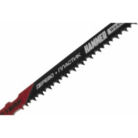 Пилка Flex 204-105 JG WD T101BRF (2 шт; 74 мм; шаг 2.5 мм; BiM) для лобзика Hammer 30569