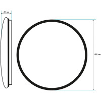 Светильник TANGO 80Вт с ДУ LED настенно-потолочный "ВИСКИ" РОССИЯ 1200352