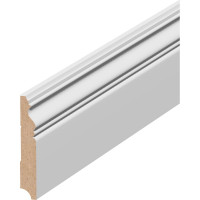 Плинтус МДФ белый окрашенный Стильный Дом Р007-16-105 v530194