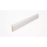 Плинтус МДФ белый окрашенный Стильный Дом Р007-16-105 v530194