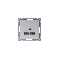 2-местная USB розетка Systeme Electric AtlasDesign Жемчуг 5В, 2,1 А ATN000433
