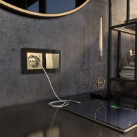 Розетка с заземлением, шторками и USB тип A+C WERKEL W1171710 шампань рифленый a056276