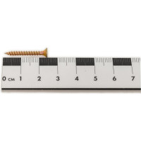 Универсальный саморез КВАДРА 3x25 желтый, потайная голова, цинк, кор. 200 шт. 304025020200