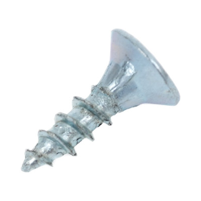 Универсальный саморез КВАДРА 3x10 белый, потайная голова, цинк, кор. 1000 шт. 303010100020