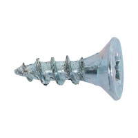 Универсальный саморез КВАДРА 3x10 белый, потайная голова, цинк, кор. 1000 шт. 303010100020