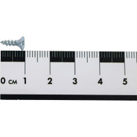 Универсальный саморез КВАДРА 3x10 белый, потайная голова, цинк, кор. 1000 шт. 303010100020