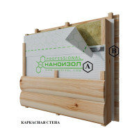 Ветро-влагозащитная паропроницаемая мембрана Наноизол A PROFESSIONAL с клеевой лентой, 70 кв. м 4610003800970