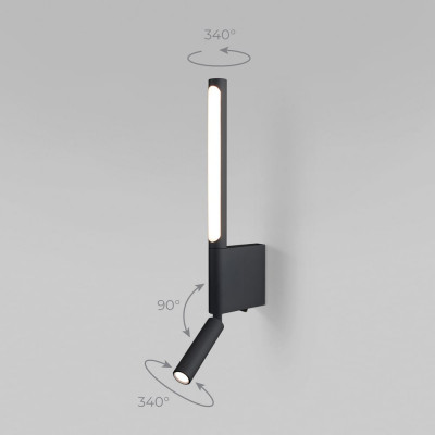 Настенный светодиодный светильник Elektrostandard 40111 LED Sarca LED черный a057584