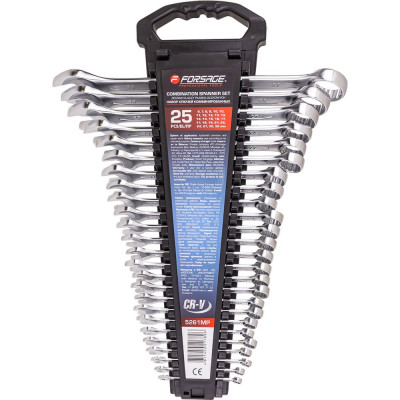 Набор ключей комбинированных Forsage 25 предметов F-5261MP(50703)