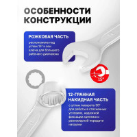 Набор ключей комбинированных Forsage 25 предметов F-5261MP(50703)