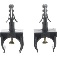 Крепеж-клипса с дюбелем и саморезом Промрукав черная д20 100 шт. PR13.0220