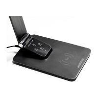 Светодиодный настольный светильник Smartbuy Несо с беспроводной зарядкой, 11 Вт, черный SBL-DL-11-wc-b