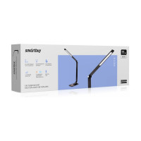 Светодиодный настольный светильник Smartbuy Несо с беспроводной зарядкой, 11 Вт, черный SBL-DL-11-wc-b